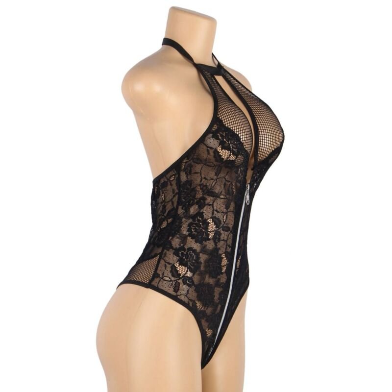 SUBBLIME - TEDDY FLORAL LACE ZIPPER L/XL - Image 4