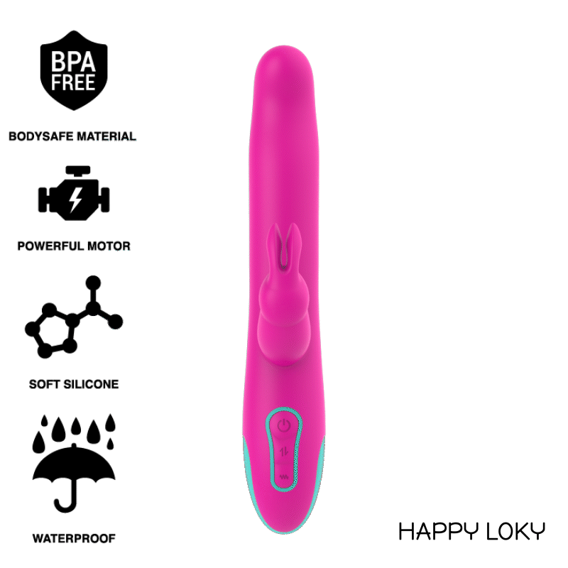 HAPPY LOKY - PLUTO RABBIT VIBRATOR ROTATOR WATCHME WIRELESS TECHNOLOGY COMPATIBLE