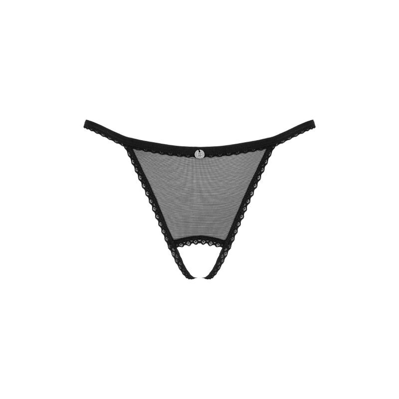 OBSESSIVE - CELIA NOIR CROTCHLESS THONG M/L - Image 5