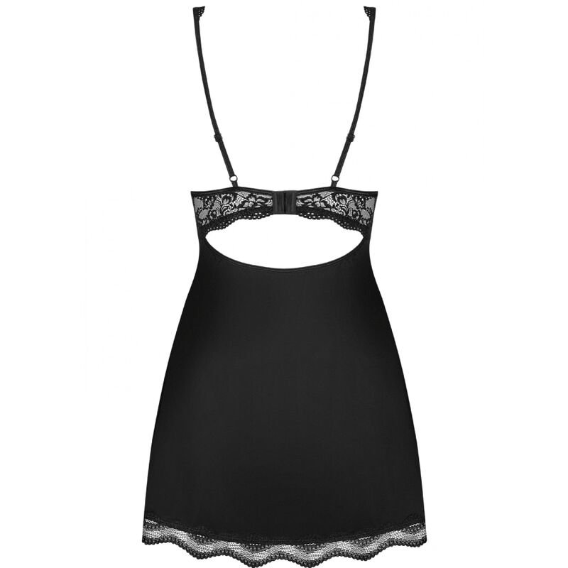 OBSESSIVE - BABYDOLL AND LUVAE THONG BLACK XS/S - Image 4
