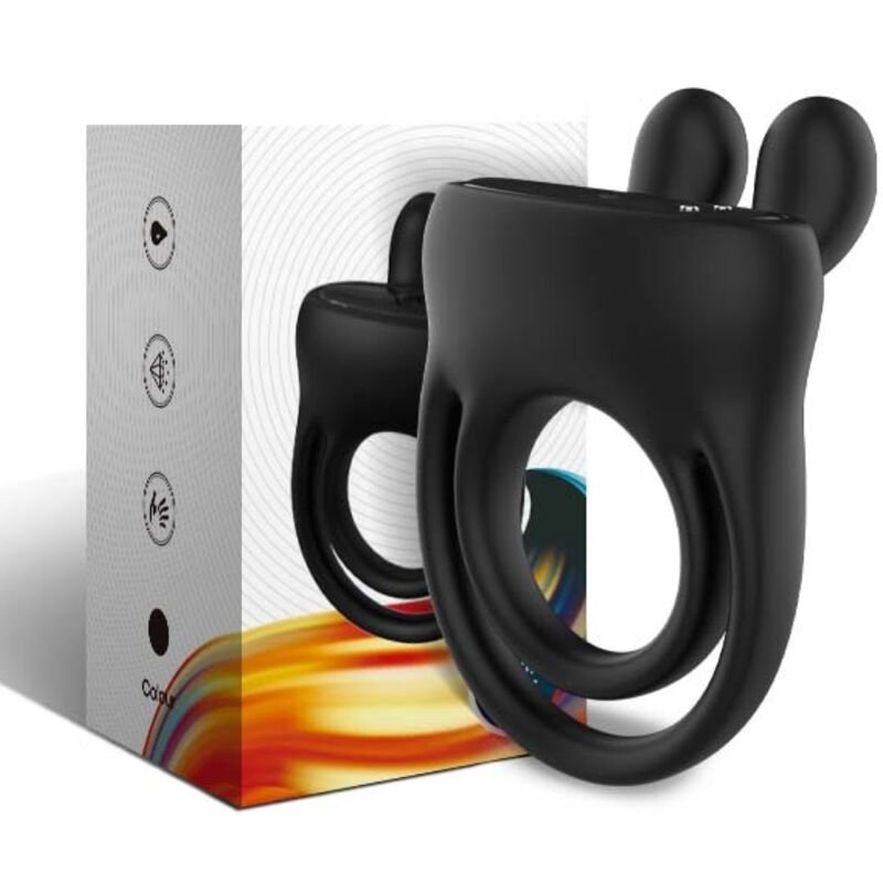ARMONY - RING VIBRATOR RABBIT BLACK - Image 5