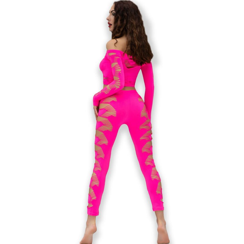 CHILIROSE - CR 4632 TOP PANT FUCHSIA S/L - Image 2
