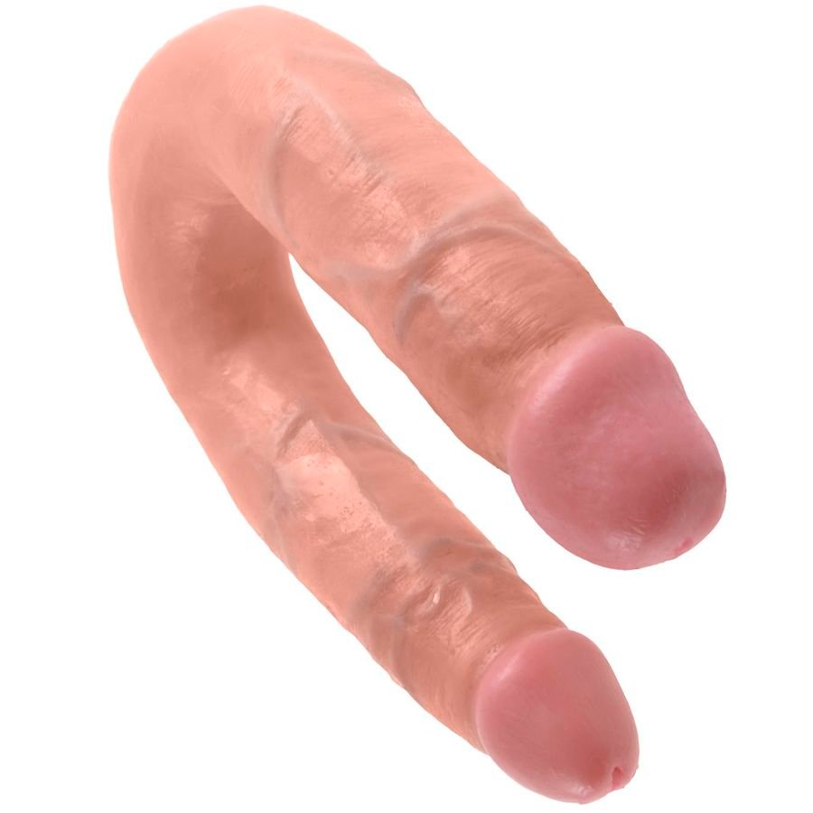 KING COCK - U-SHAPED MEDIUM DOUBLE TROUBLE FLESH 13.9 CM - Image 2