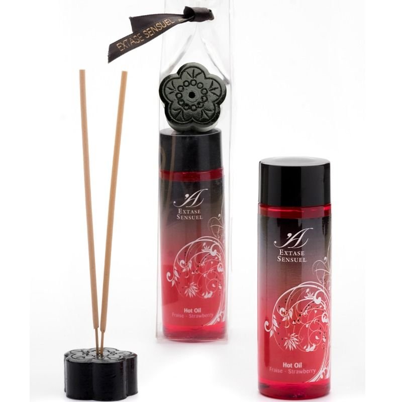 EXTASE SENSUAL - STRAWBERRY HEAT STIMULATING OIL 100 ML - Image 2
