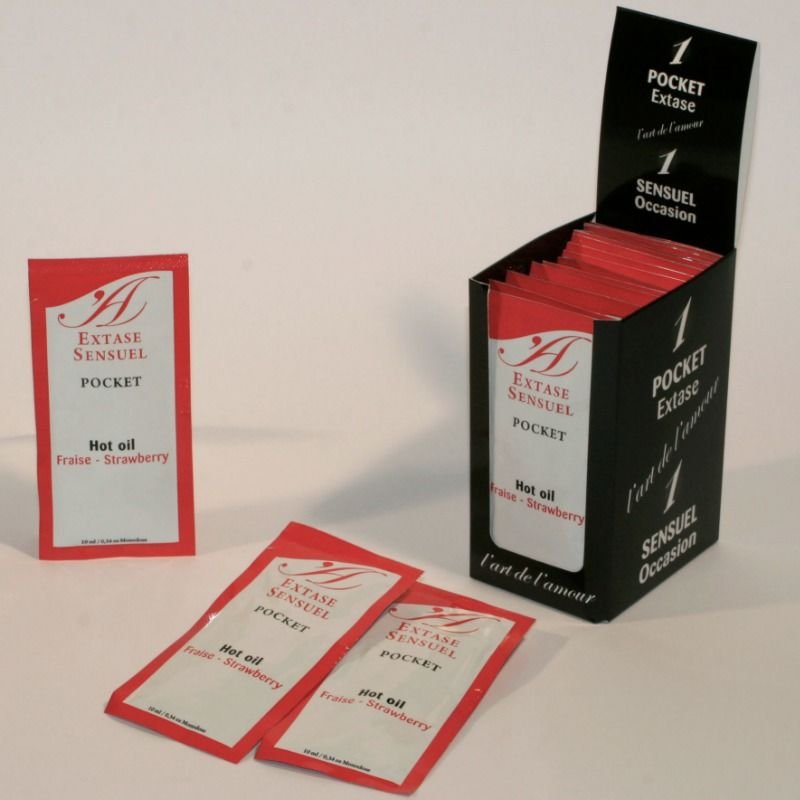 EXTASE SENSUAL - STRAWBERRY STIMULATING OIL 10 ML - Image 2