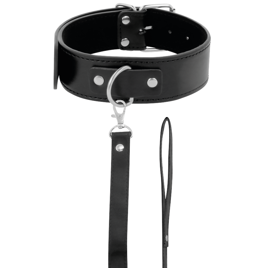 DARKNESS - POSTURE NECKLACE WITH LEATHER CHAIN - Image 2