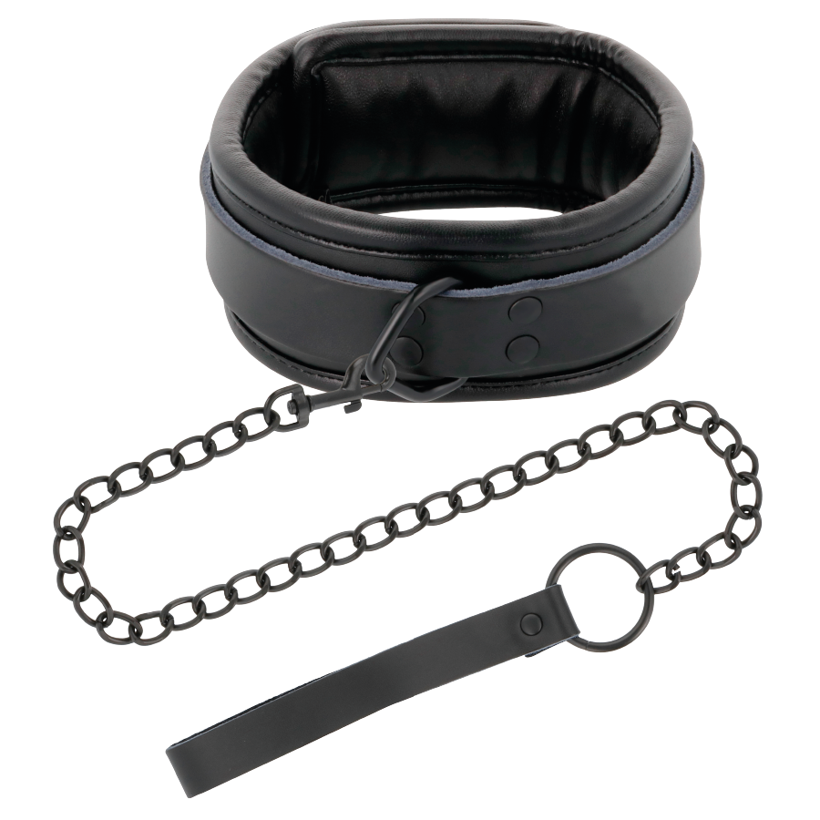 DARKNESS - BLACK NECKLACE WITH CHAIN - Image 2