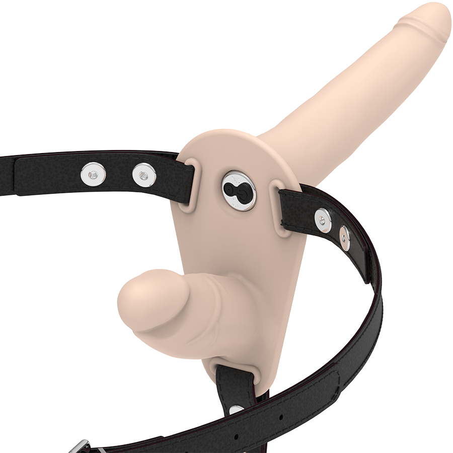 FETISH SUBMISSIVE HARNESS - DOUBLE PENETRATION FLESH UP VIBRATOR - Image 2