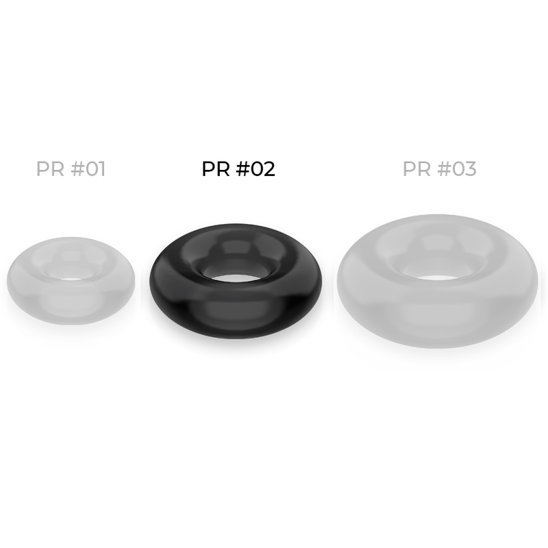 POWERING - SUPER FLEXIBLE AND RESISTANT PENIS RING 4.5CM BLACK - Image 4