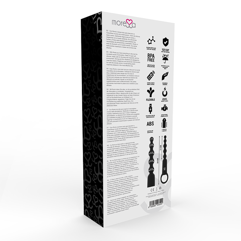 MORESSA - RONIE REMOTE CONTROL BLACK ANAL PLEASURE - Image 4